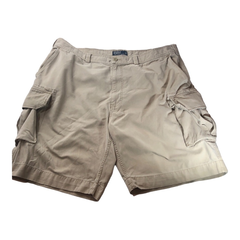 VTG Polo Ralph Lauren Shorts Men 44B Classic Polo Chino Cargo Utility Stone Prep